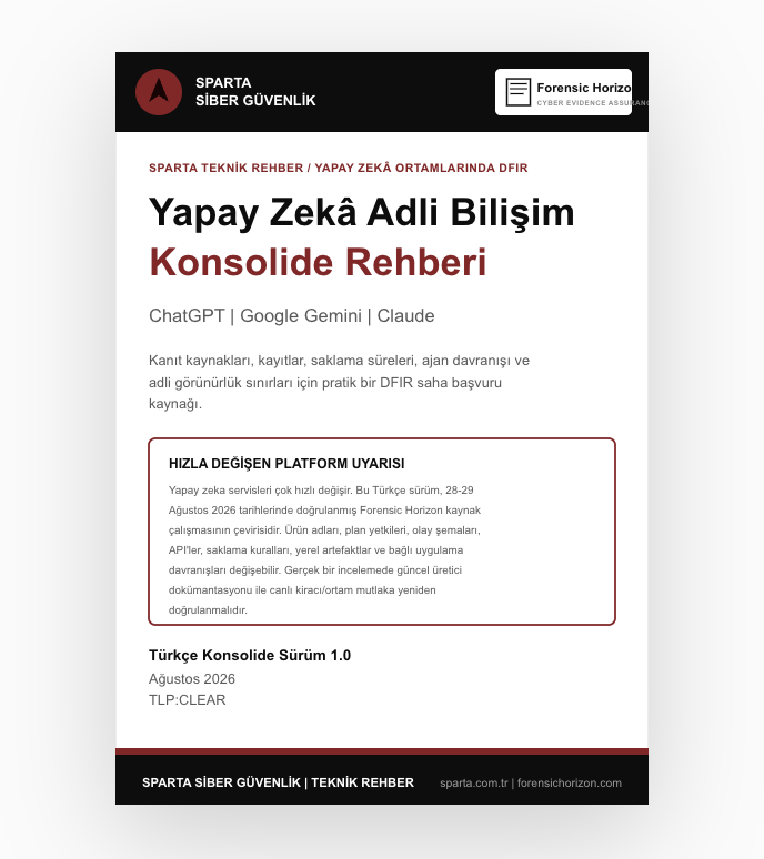 Yapay Zeka Adli Bilişim Rehberi